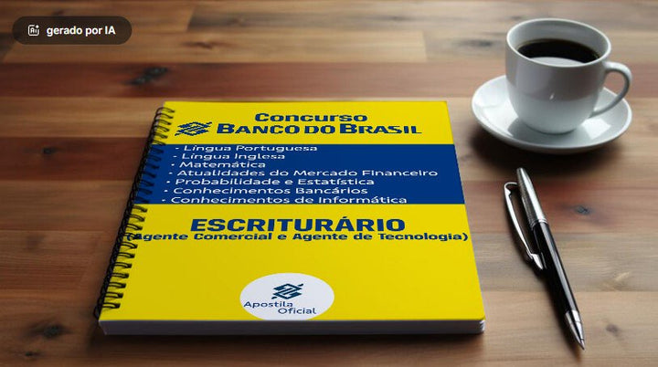 Apostila Banco do Brasil Concurso 2025 Oficial - Criado Pela Banca - O MECANISMO