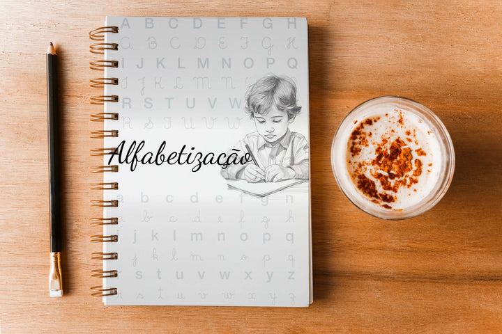 Apostila Caligrafia Alfabetização Infantil Cartilhas Ativadades para Leitura Homeschooling - O MECANISMO