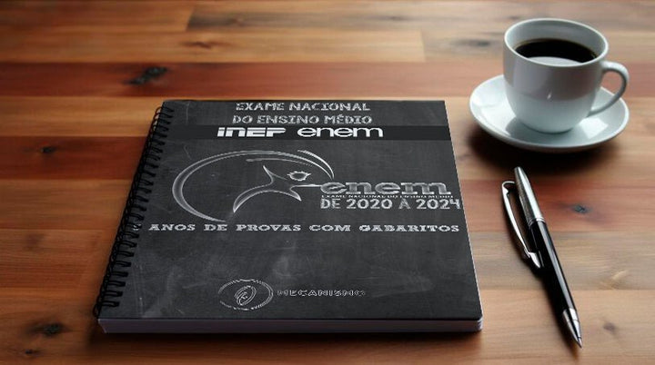 Apostila ENEM 2020 A 2024 (5 Anos) com Gabaritos E Folhas de Redação 1º e 2º Dia de Provas - O MECANISMO